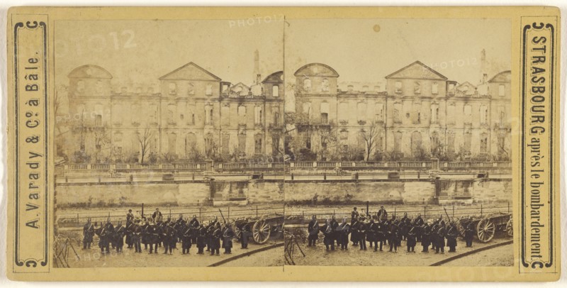 La Prafecture, Strasbourg; Varady & Company; about 1865; Albumen silver print