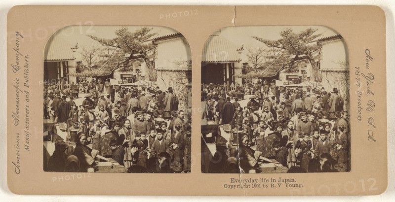 Everyday life in Japan; R.Y. Young, American, active New York, New York and Cuba 1890s - 1900s, 1901; Hand-colored Albumen