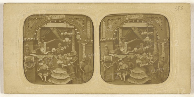 Les Farfadets; Attributed to Adolphe Block, French, 1829 - about 1900, 1860s; Hand-colored Albumen silver print