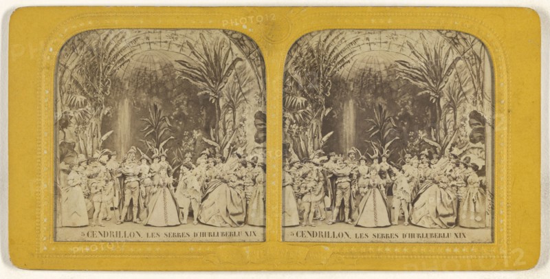 Cendrillon. Les Serres d'Hurluberlu XIX; Adolphe Block, French, 1829 - about 1900, 1860s; Hand-colored Albumen silver print
