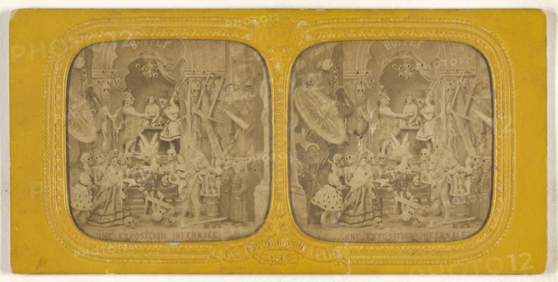 Une Exposition Infernale; Adolphe Block, French, 1829 - about 1900, 1860s; Hand-colored Albumen silver print
