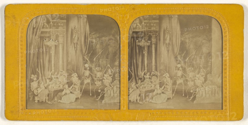 Les Amants Supris; Adolphe Block, French, 1829 - about 1900, 1860s; Hand-colored Albumen silver print