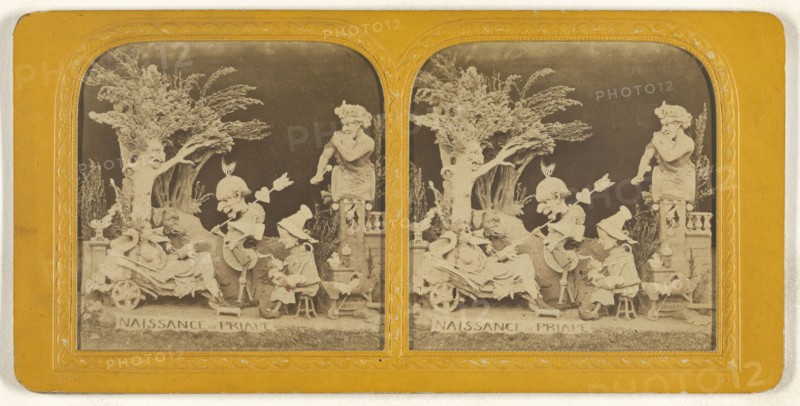 Naissance de Priape; Charles Dauvois, French, active 1860s, 1860s; Hand-colored Albumen silver print
