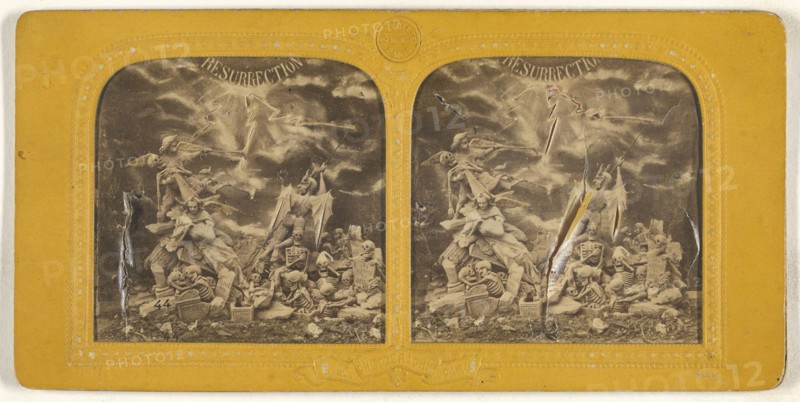 Resurrection; Adolphe Block, French, 1829 - about 1900, 1860s; Hand-colored Albumen silver print