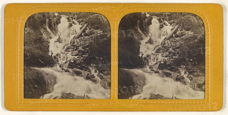 Ravines du Weissembach Roselau, Suisse, Switzerland; Adolphe Block, French, 1829 - about 1900, about 1865; Hand-colored Albumen