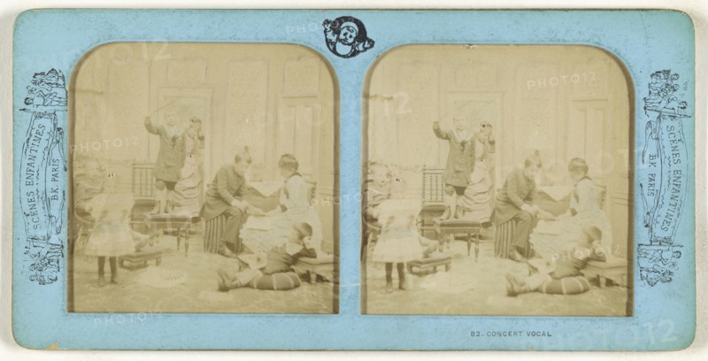 Concert Vocal; Adolphe Block, French, 1829 - about 1900, about 1865; Hand-colored Albumen silver print