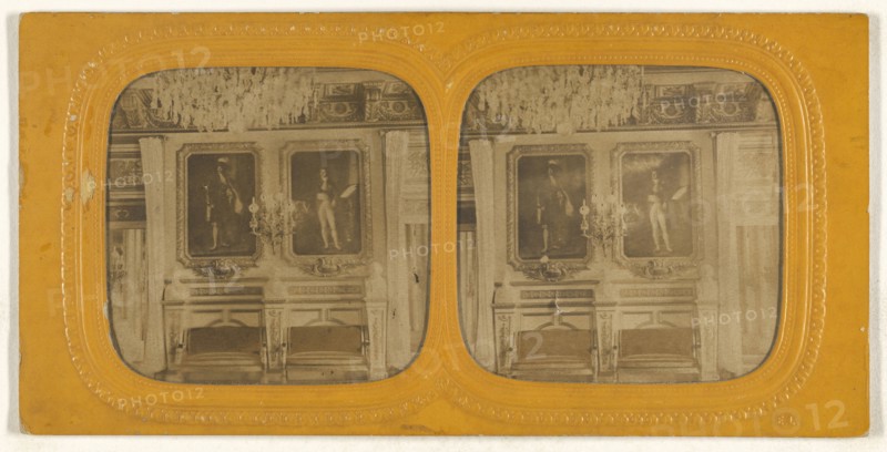 Salle de Marchaux, Tuileries; E. Lamy, French, active 1860s - 1870s, 1860s; Hand-colored Albumen silver print