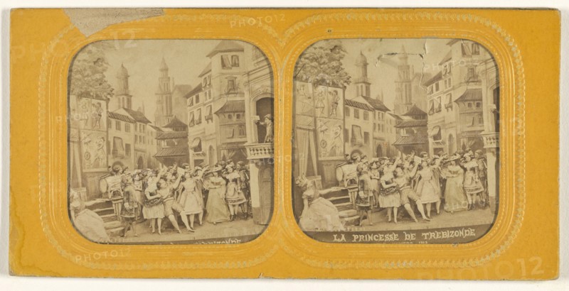 La Princess de Trebizonde; French; 1855 - 1860; Hand-colored Albumen silver print