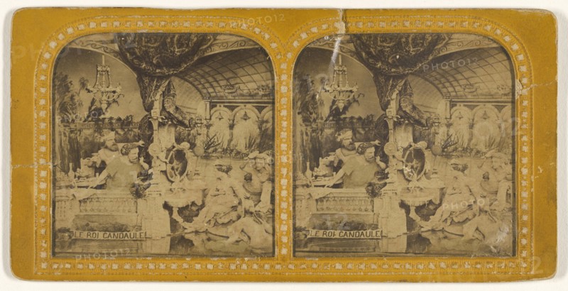 Le Roi Candaule; French; 1855 - 1860; Hand-colored Albumen silver print