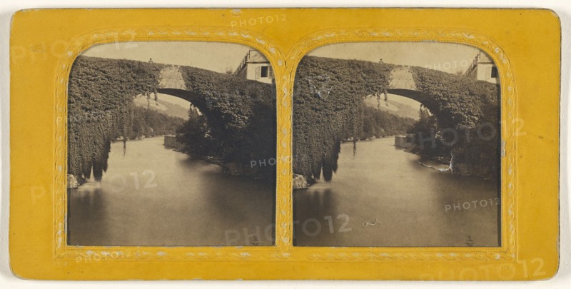 Pont de Betharain; French; 1855 - 1860; Hand-colored Albumen silver print