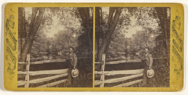 View above Hawkins Bridge; Edward O. Waite, American, active 1880s, 1870s; Albumen silver print