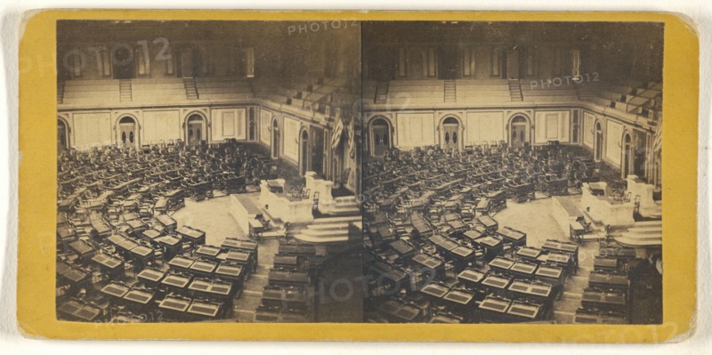 House of Representatives; George D. Wakely, American, active 1856 - 1880, about 1866; Albumen silver print