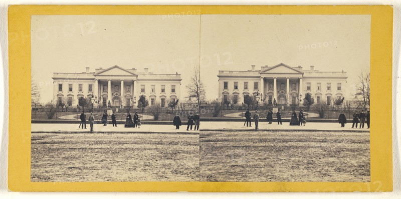 White House; George D. Wakely, American, active 1856 - 1880, 1866; Albumen silver print