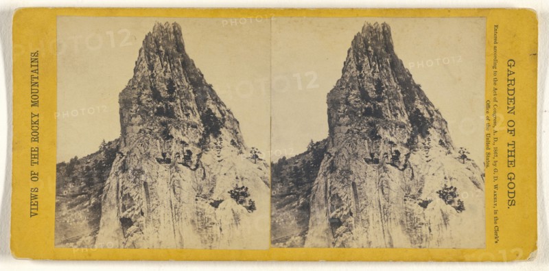 Garden of the Gods; George D. Wakely, American, active 1856 - 1880, 1867; Albumen silver print