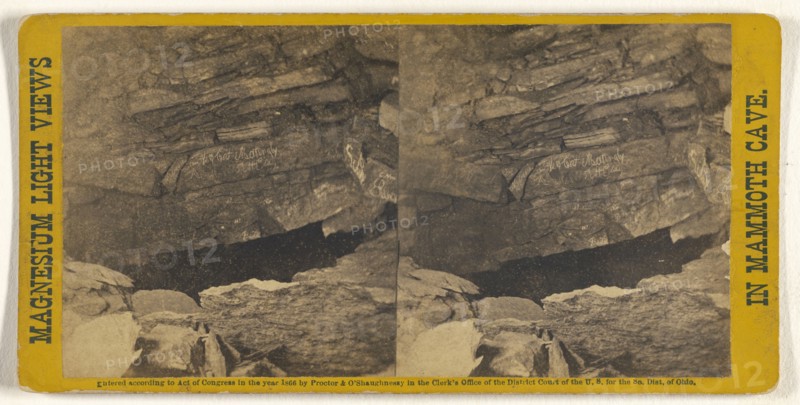 Hanging Rocks.; Charles Waldack, American, 1828 - after 1904, 1866; Albumen silver print