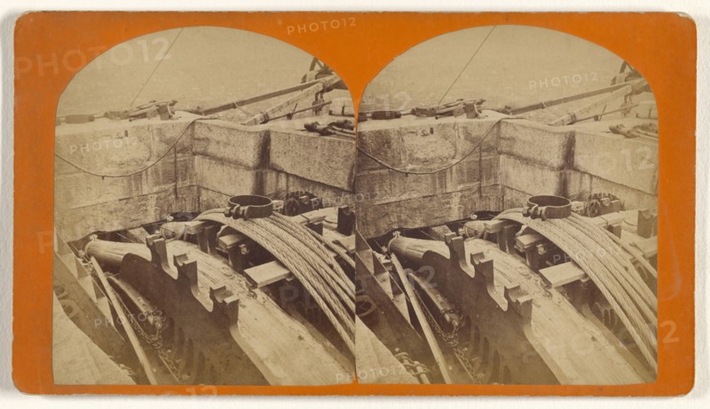 Saddle top of Tower; Waller & Schrader; about 1870; Albumen silver print