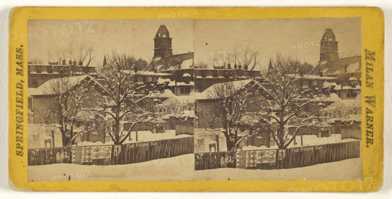 View of Springfield, Mass., After the Great Fire of May 30, 1875; Milan P. Warner, American, active 1870s - 1880s, May 30, 1875