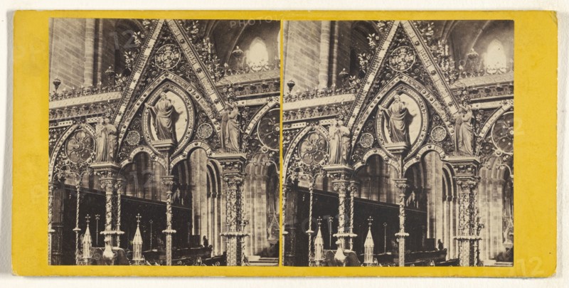 Hereford Cathedral. - Centre of Rood Screen; W. Harding Warner, British, 1816 - 1894, active Plymouth and Ross, England, 1860s