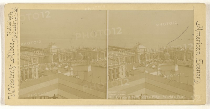 Peristyle from Mfgr's Bldg., World's Fair; Webster & Albee; 1893; Gelatin silver print