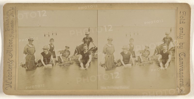 Bathing Scene; Webster & Albee; about 1890; Gelatin silver print
