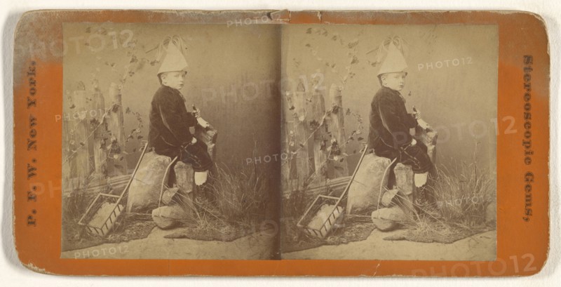 Playing Postillion. No. 22; Peter F. Weil, American, active New York, New York 1860s - 1870s, about 1865 - 1870; Albumen silver