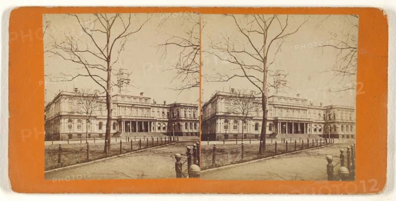 City Hall. New York; Attributed to Peter F. Weil, American, active New York, New York 1860s - 1870s, about 1865; Albumen silver