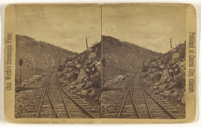 View on the Colorado Central R.R. from Black Hawk to Central City, Colorado; Charles Weitfle American, 1836 - after 1884