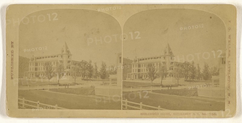 Maplewood House, Bethlehem, N.H; Franklin G. Weller, American, 1833 - 1877, about 1870; Albumen silver print