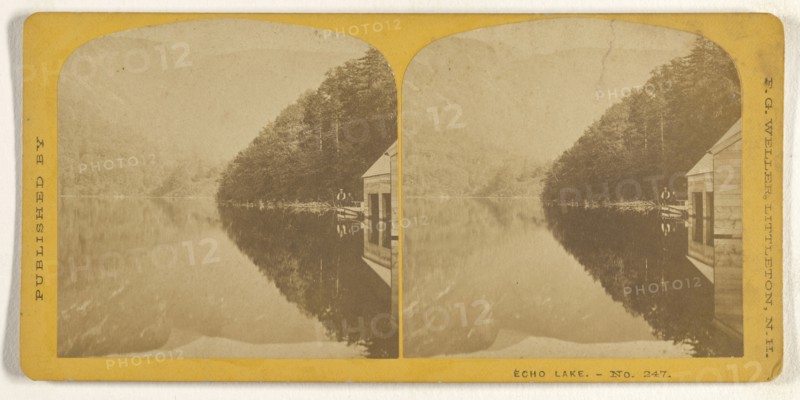 Echo Lake; Franklin G. Weller, American, 1833 - 1877, about 1870; Albumen silver print