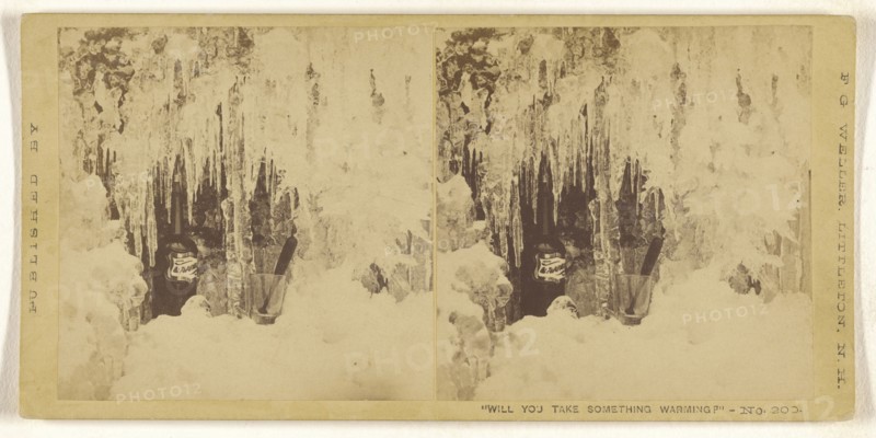 Will You Take Something Warming?; Franklin G. Weller, American, 1833 - 1877, 1875; Albumen silver print