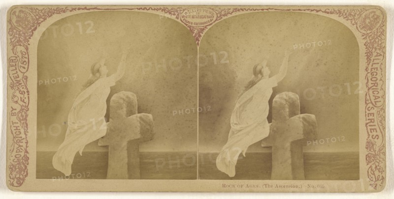 Rock of Ages, The Ascension., Franklin G. Weller, American, 1833 - 1877, 1876; Albumen silver print