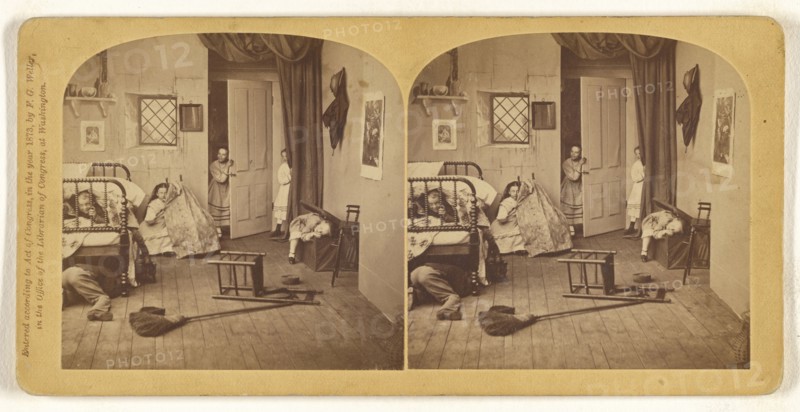 Hide and go Seek; Franklin G. Weller, American, 1833 - 1877, 1873; Albumen silver print