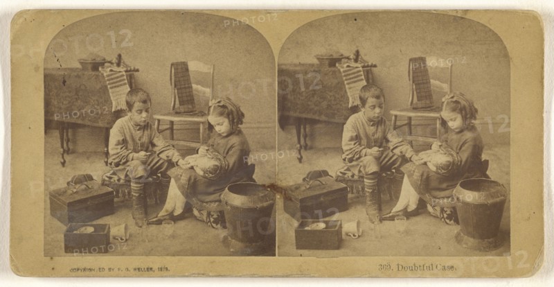 Doubtful Case; Franklin G. Weller, American, 1833 - 1877, 1875; Albumen silver print