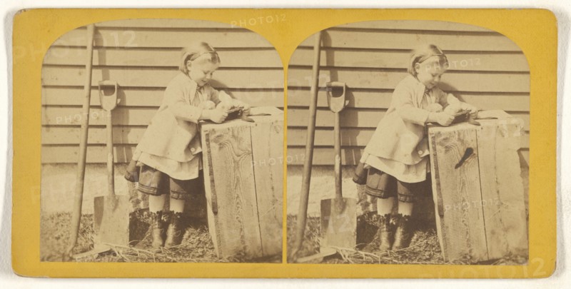 Found a Prize; Franklin G. Weller, American, 1833 - 1877, about 1870; Albumen silver print