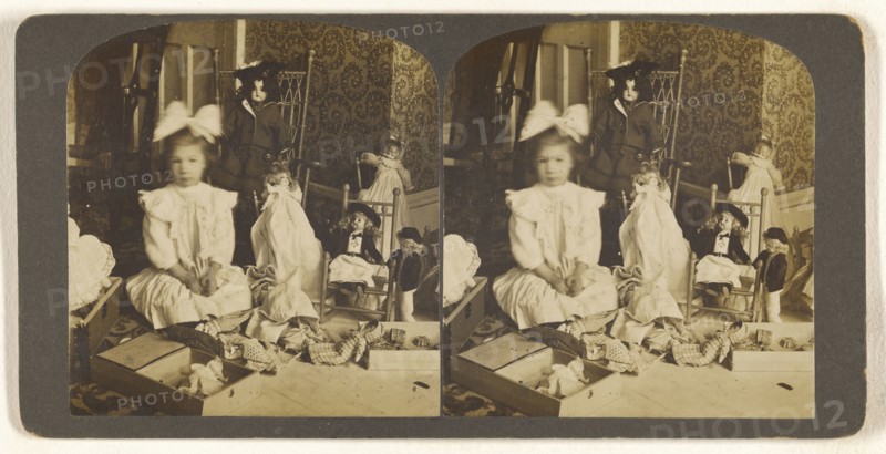 M.E. Wendt and her toys. Dec. 1903. 396 Clinton Ave. Albany, N.Y; Julius M. Wendt, American, active 1900s - 1910s, December