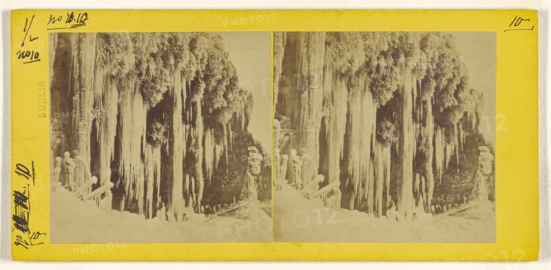Entrance under Horseshoe Fall: Below Table Rock. Niagara; Horatio Yeates, Irish, active Dublin, Ireland 1860s, April 1863
