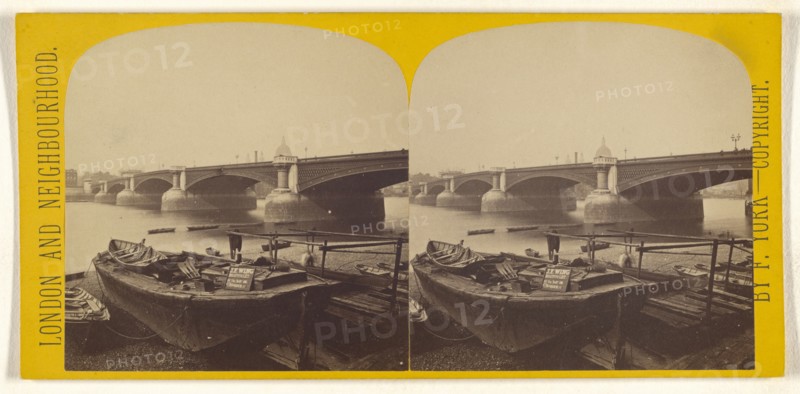 Blackfriars Bridge; Frederick York, British, 1823 - 1903, 1865 - 1875; Albumen silver print