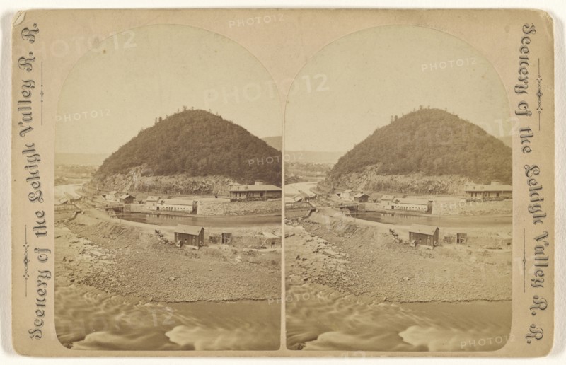 Bear Mountain, from Prospect Rock; James Zellner, American, active Pennsylvania 1870s - 1880s, about 1875; Albumen silver print