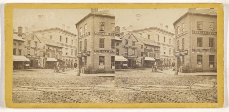 Post office, Providence, Rhode Island; American; about 1870; Albumen silver print