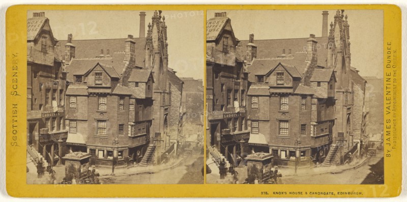 Knox's House & Canongate, Edinburgh; James Valentine, Scottish, 1815 - 1879, about 1870; Albumen silver print