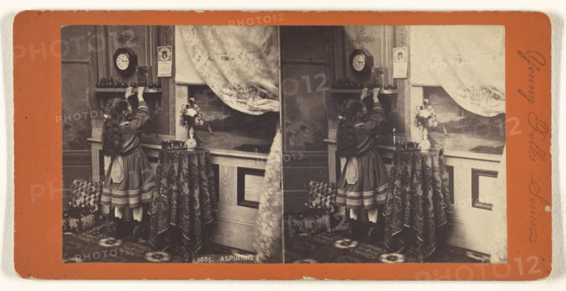 Aspiring; about 1865; Albumen silver print