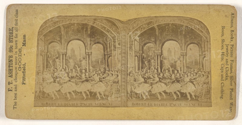 Robert Le Diable 2eme Acte Scene VI; French; about 1860; Albumen silver print