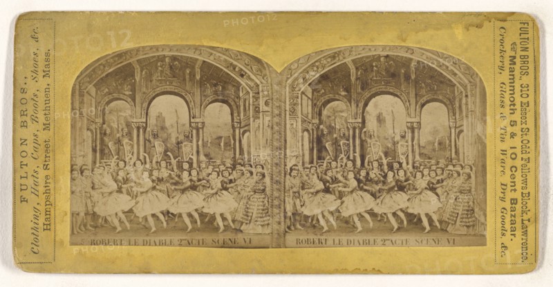 Robert Le Diable 2eme Acte Scene VI; French; about 1860; Albumen silver print