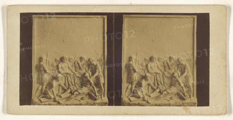 10 ee Station. Jesus et de la Vetement; French; about 1860; Albumen silver print
