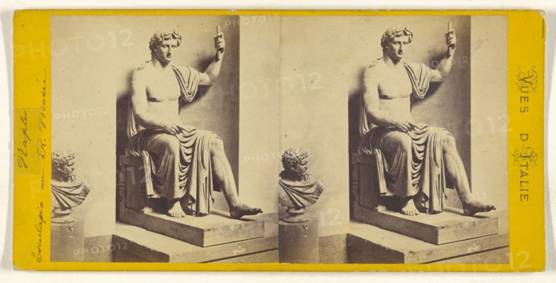 Naples. Esculapio au R. Musee; about 1865; Albumen silver print
