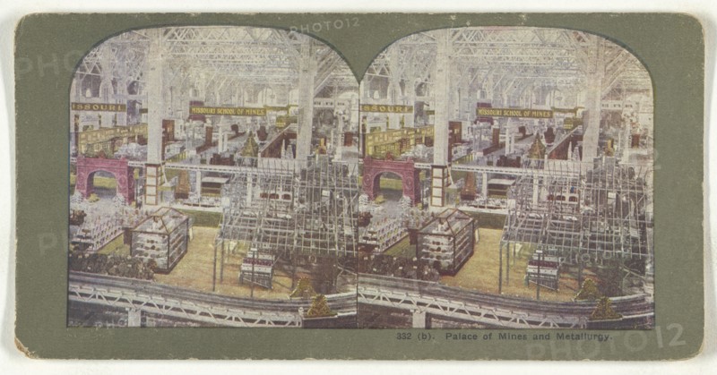 Palace of Mines and Metallurgy; American; about 1900; Color Photomechanical