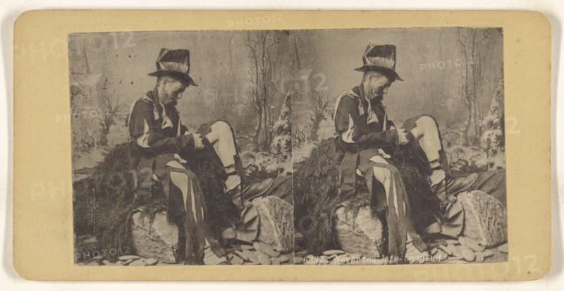 Never too late to mend; about 1890; Collotype