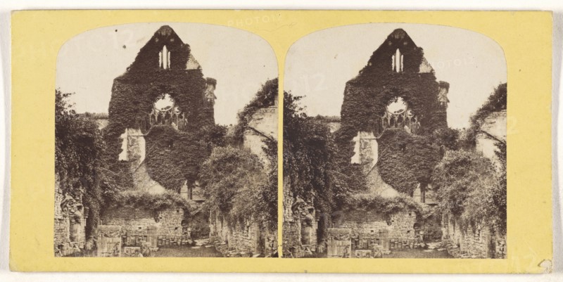 Ruins of Tintern Abbey. The North End of Transept, from the Hostery. Monmouthshire; British; about 1860; Albumen silver print