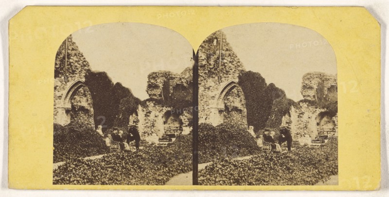 Hastings. The Castle, showing the side Chapel; British; about 1860; Albumen silver print