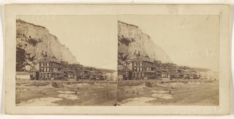 Dover, East Cliff; British; about 1860; Albumen silver print